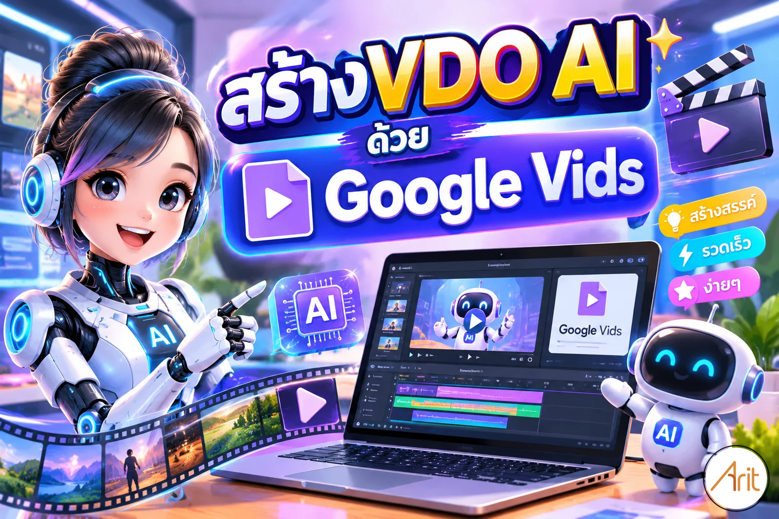 สร้างVDO AI ด้วย Google Vids